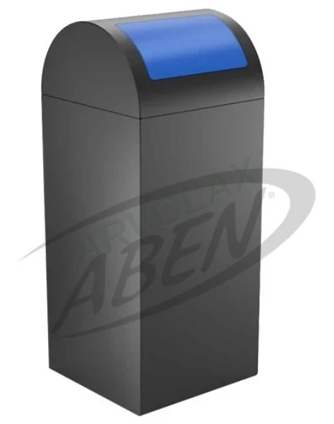 Sıfır Atık Kutusu – Gövde 30 × 30 × 60 cm (kapak hariç); 54 L – Bombe kapaklı, antrasit gövdeli, tek renkli