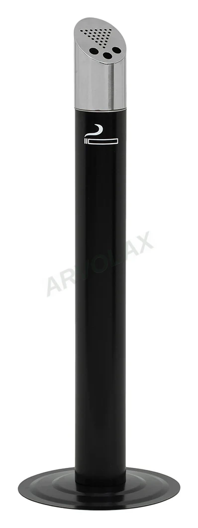 Küllük – Yükseklik 95 cm, taban Ø 33 cm – Siyah ayaklı, metal üst başlıklı