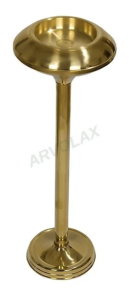 Küllük – Üst Ø 26 cm, yükseklik 60 cm – Altın renkli, ayaklı geniş küllük